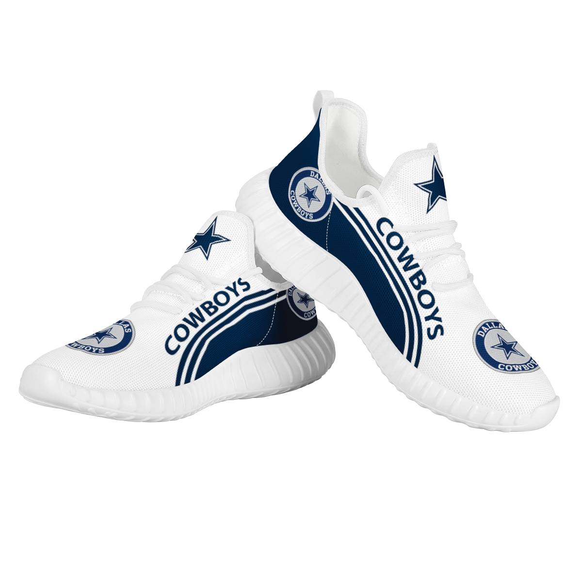 Men's Dallas Cowboys Mesh Knit Sneakers/Shoes 010 Men's Dallas Cowboys Mesh Knit Sneakers/Shoes 010